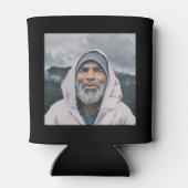 Black Gold Foto zum 70. Geburtstag Dosenkühler (Rückseite)