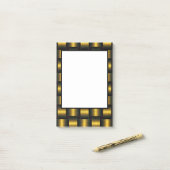 Black Gold Frame Post-it® Notes Post-it Klebezettel (Auf Schreibtisch)