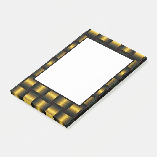 Black Gold Frame Post-it® Notes Post-it Klebezettel (angewinkelt)
