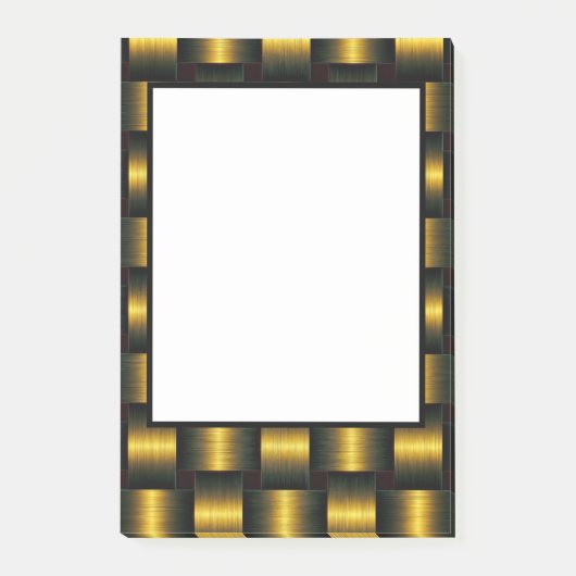 Black Gold Frame Post-it® Notes Post-it Klebezettel (Vorderseite)