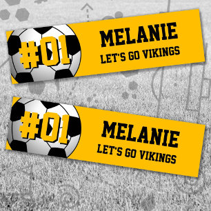 Black Gold Fußball-Team Autoaufkleber