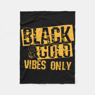 Black Gold Game Day Group Shirt für High School fo Fleecedecke
