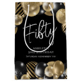 Black Gold Gast Parting Mittlere Geschenktüte (Vorderseite)