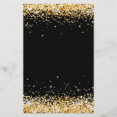 Black Gold Geburtstagskarte (Rückseite)