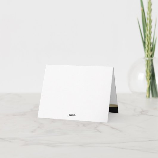 Black Gold Geburtstagsparty Danke (Rückseite)