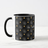 Black Gold Gemstone Tasse mit Individuelle Name (Links)