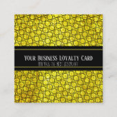 Black Gold Generic Business Loyalty Punch Terminkarte (Vorderseite)