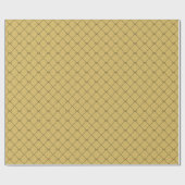 Black Gold Geometric Simple Bow Pattern Geschenkpapier (Flach)