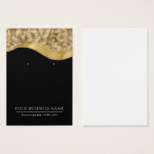 Black Gold Glam Earring Display Cards (Vorne & Hinten)
