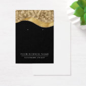 Black Gold Glam Earring Display Cards (Schreibtisch)