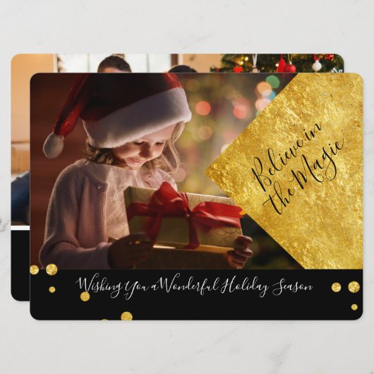 Black & Gold glauben an das magische Weihnachtsfes (Vorne/Hinten)