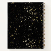 Black & Gold Glittery Bäckerei Backhilfsmittel Notizblock (Rückseite)