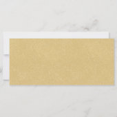 Black Gold Glitzer 70. Geburtstag Einladungskarte (Rückseite)