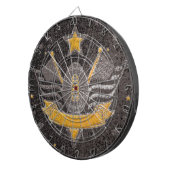 Black Gold Glitzer American Football Jersey MVP Dartscheibe (Vorderseite rechts)