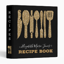 Black Gold Glitzer Cooking Utensil Rezept