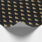 Black Gold Glitzer Diamonds Geschenkpapier (Ecke)