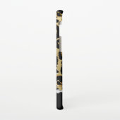 Black & Gold Glitzer Jaguar Print Diamonds Samsung Galaxy Hülle (Linke Seite)
