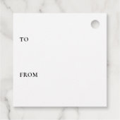 Black & Gold Glückwunsch Geburtstagskuchen von Geschenkanhänger (Rückseite)