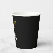 Black Gold Glückwunschs Graduation Party Pappbecher (Links)