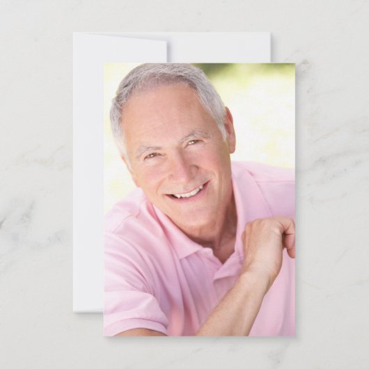 Black Gold Golfer Foto Beileid Beerdigung Dankeskarte (Rückseite)