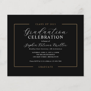 Black Gold Graduate Graduate Party