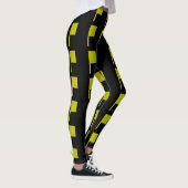 Black Gold Green Moderne Art Deco Leggings (Rechts)