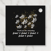 Black Gold Group Friends Joint Birthday Geschenkanhänger (Rückseite)