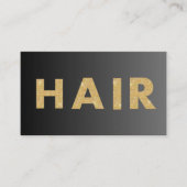 Black&Gold-Haarstylist-beruflich- und QR-Code, Visitenkarte (Vorderseite)
