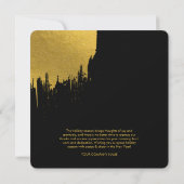 Black Gold Happy New Year Script Business Logo (Rückseite)