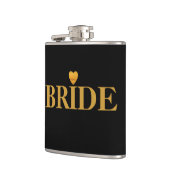 Black Gold Heart Bridge Flachmann (Links)