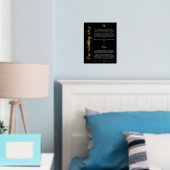 Black Gold Heart & Script Hochzeitsstimmen halten Foliendrucke (In Situ (Schlafzimmer))