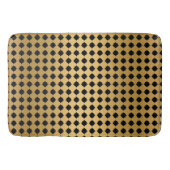 BLACK GOLD HEXAGON PATTERN BAD MAT BADEMATTE (Vorderseite)