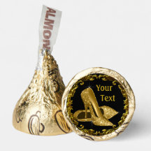 Black Gold High Heel Shoe Hershey Kisses