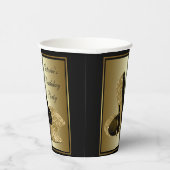 Black Gold High Heel Shoel Birthday Papier Cups Pappbecher (Rechts)