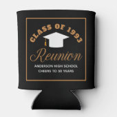 Black Gold High School Wiedersehen Personalisiert Dosenkühler (Rückseite)