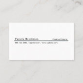 Black Gold Hintergrund | Monogramm Classic Visitenkarte (Rückseite)