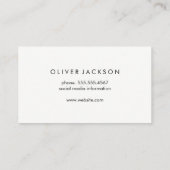 Black Gold Hintergrund Visitenkarte (Rückseite)