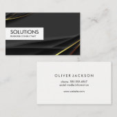 Black Gold Hintergrund Visitenkarte (Vorne/Hinten)