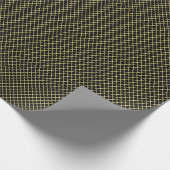 Black Gold Honeycomb Wrapping Paper Geschenkpapier (Ecke)