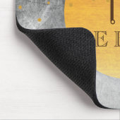 Black Gold Imitate Foil Confetti Glitzer Moon Mousepad (Ecke)