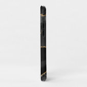 Black & Gold Imitate Glitzer Agate Case-Mate iPhone Hülle (Hinten/Links)