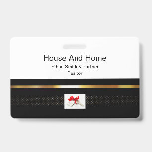 Black & Gold Immobilien-Marketing-Einführung Ausweis