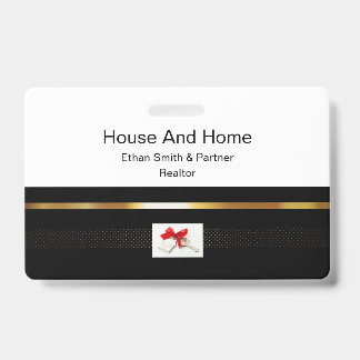 Black & Gold Immobilien-Marketing-Einführung Ausweis