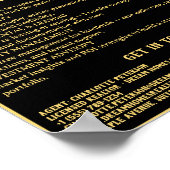 Black & Gold Immobilien Poster (Ecke)