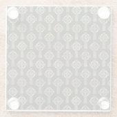 BLACK & GOLD IRISH CELTIC KNOTS & CROSSES GLASUNTERSETZER (Rückseite)