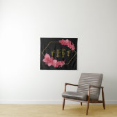 Black Gold Jubiläum Party Foto Stand Hintergrund Wandteppich (Beispiel (Horizontal))