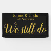 Black Gold Jubiläum Party - Neuer Hintergrund Banner (Horizontal)