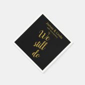 Black Gold Jubiläum Partys Serviette wir noch tun (Ecke)