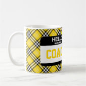 Black Gold Kariert COACH Name Kaffeetasse (Links)