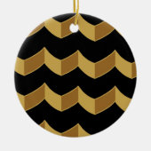 Black Gold Keramik Ornament (Vorne)